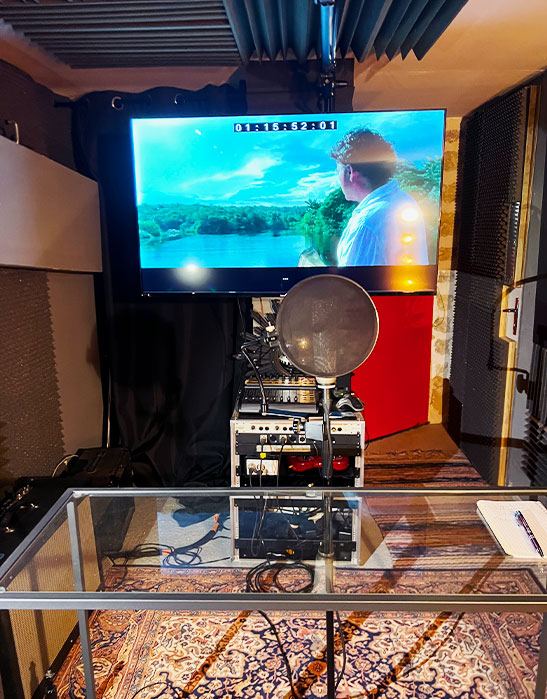 Soundbooth Studio W.A.P en situation de post-synchronisation ADR