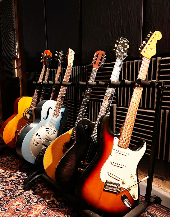 Guitares acoustiques et électriques